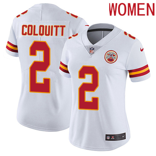 2019 Women Kansas City Chiefs #2 Colquitt white Nike Vapor Untouchable Limited NFL Jersey->women nfl jersey->Women Jersey